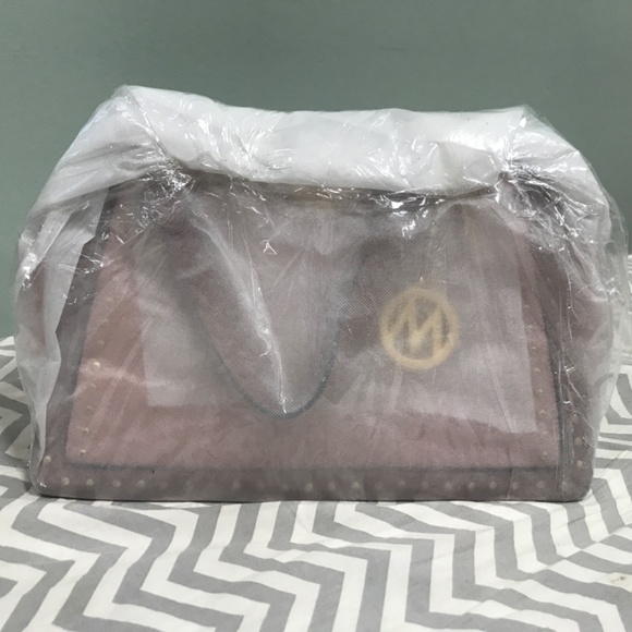 🍁NIB-MKF Collection Aubrey Vegan Leather Multi-Compartment Satchel - Picture 6 of 7